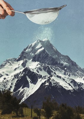 Sifted Summit - Snow Sugar on Mountain Peak by Vertigo Artography