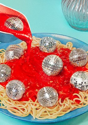 Spaghetti Discoballs by Vertigo Artography